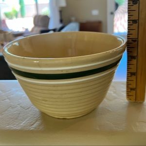 RARE  ANTIQUE WATT POTTERY OVENWARE NUMBER 7 STRIPED USA OVEN WARE MIXING BOWL